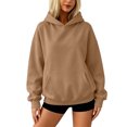 thumbnail image 6 of Garbnen Hoodies for Women Oversized Long Sleeve Women Sweatshirt Soft Fall Winter Loose Casual Trendy Womens Pullover Tops with Pocket XL, 6 of 6