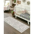 thumbnail image 4 of Unique Loom Whimsy Kids Collection Area Rug - Safari Animals (2' 2" x 3' 11" Runner Gray/Ivory) Perfect For Kids Bed Room/Nursery Room/Living Room/Class Room/Play Room, 4 of 6