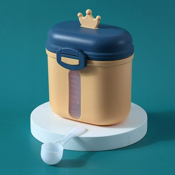 Dispensador de fórmula de leche perfecl con cuchara escala transparente Amarillo grande