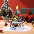 thumbnail image 6 of Lighted Music Train Christmas House, Snow Tree Desktop Ornament with Music Box, Holiday Decorative Gift for Home and Seasonal Celebration, 6 of 6