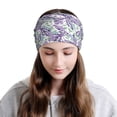 thumbnail image 5 of KLL Lavender Flowers Pirnt Wicking Running Beanie Head Wrap Cycling Bandana for Men Women, 5 of 8