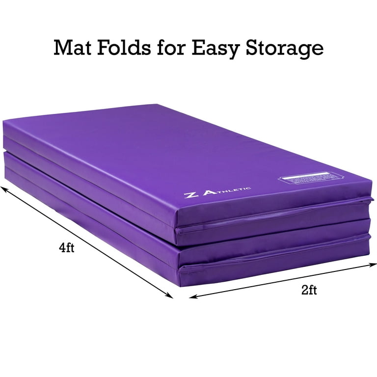 Z Athletic 4ft x 8ft x 2in Gymnastics Exercise Folding Mats