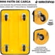 thumbnail image 4 of Carro Patin Diablito con Ruedas Giratorias Plataforma De Carga Plana Plegable Carrito Manual de Empuje Carga hasta 150 Kg (Amarillo), 4 of 7
