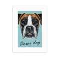thumbnail image 1 of Lop-eard Boxer Dog Pet Animal Desktop Photo Frame Picture Display Decoration Art Painting, 1 of 3