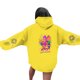 thumbnail image 3 of Pop cazadora para niña Demon Hunters Unisex Printed Anime Print Long-Sleeved Hooded Sweatshirt （Yellow）, 3 of 4