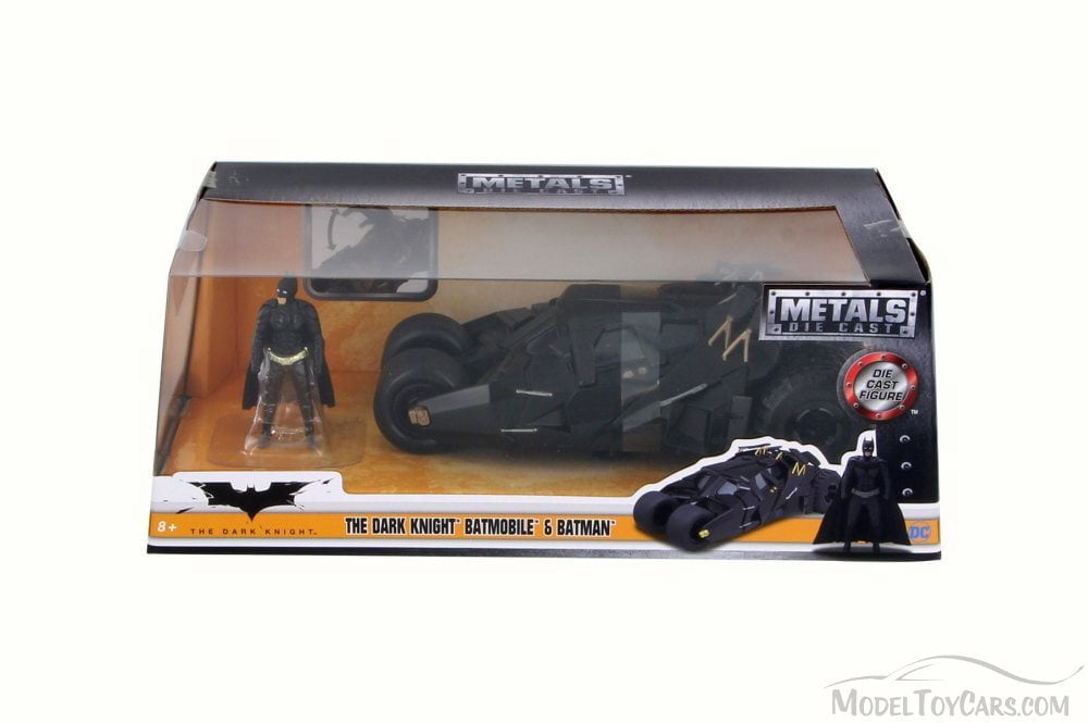 Jada Toys Batman The Dark Knight 1/24 2008 Batmobile métal avec Figurine : Jada