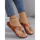 thumbnail image 1 of New Arrival Women's Flat Slippers Flip Flops, Fashionable Comfortable Open Toes Large Size Sandals For Cross-Border Shopping, 1 of 4