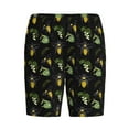 thumbnail image 3 of Picia Bee Floral Pajama Shorts for Men, Men's Pajama Bottoms, Sleepwear,Short Pajama Pants-X-Large, 3 of 9