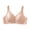 Pink, variant on Women Solid Satin Mesh Splice Adjustable Shoulder Relaxed Casual Everyday Bras