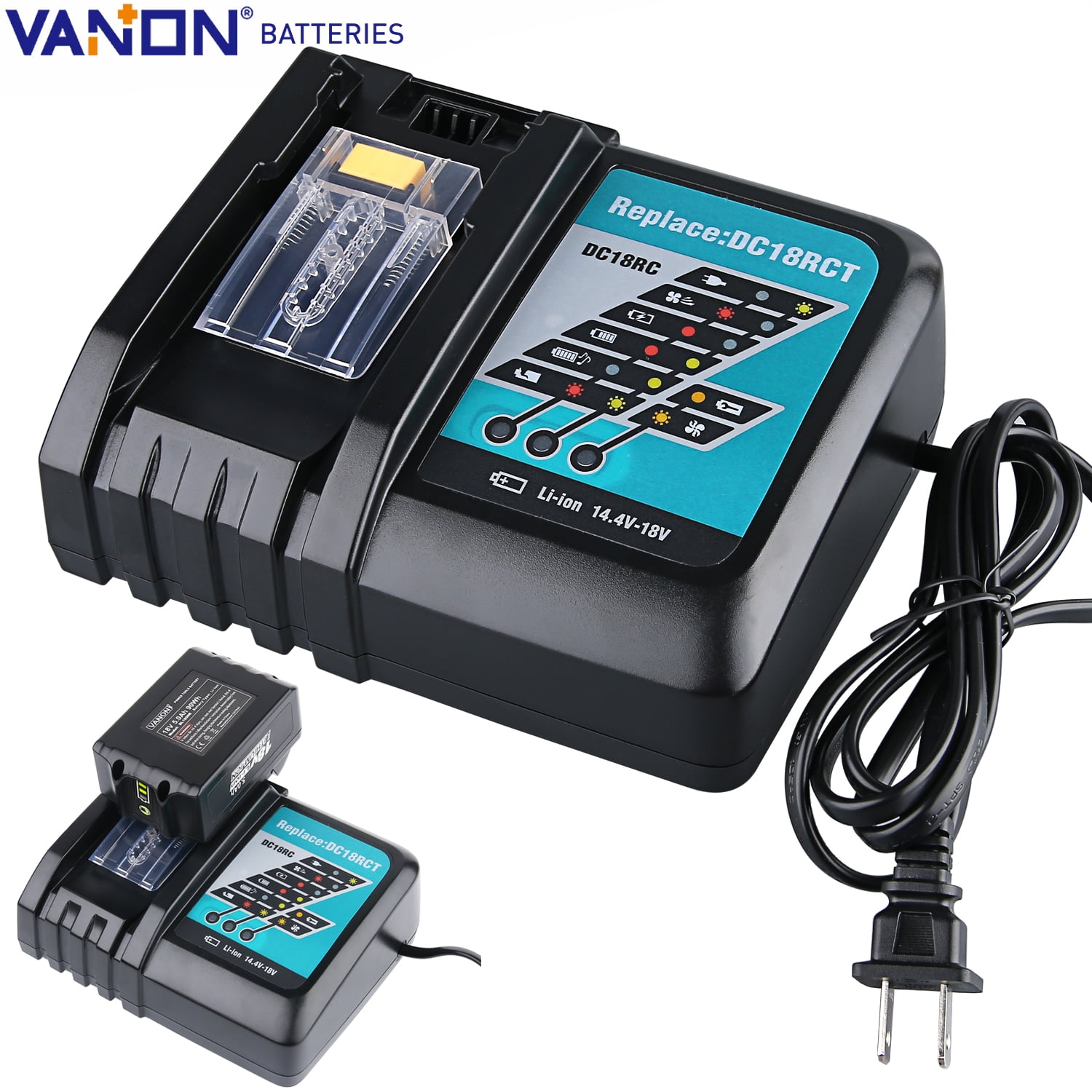 Details about   For Makita DC18RC 18V Rapid Fast Battery Charger 18 Volt Fr BL1830B BL1850B US