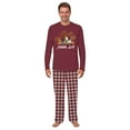 thumbnail image 3 of Matching Family Pajamas For Thanksgiving, Maroon Gnome Fall Pajama Set, Standard To Plus Size, 3 of 7