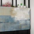 thumbnail image 6 of Blue Grey Beige Valances for Windows Farmhouse Kitchen Curtains Valances Rod Pocket Valance Curtains for Kitchen Windows Abstract Modern Art Oil Painting Window Valances for Bathroom Bedroom 42"x18", 6 of 6