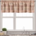 thumbnail image 3 of Ambesonne Retro Valance & Curtain, Nostalgic Travel Suitcases, 55"x24", Pale Salmon Mauve Taupe, 3 of 7