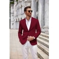 thumbnail image 6 of COOFANDY Men's Lightweight Two Button Knit Blazer - Casual Sport Coats Suit Jacket, 6 of 11