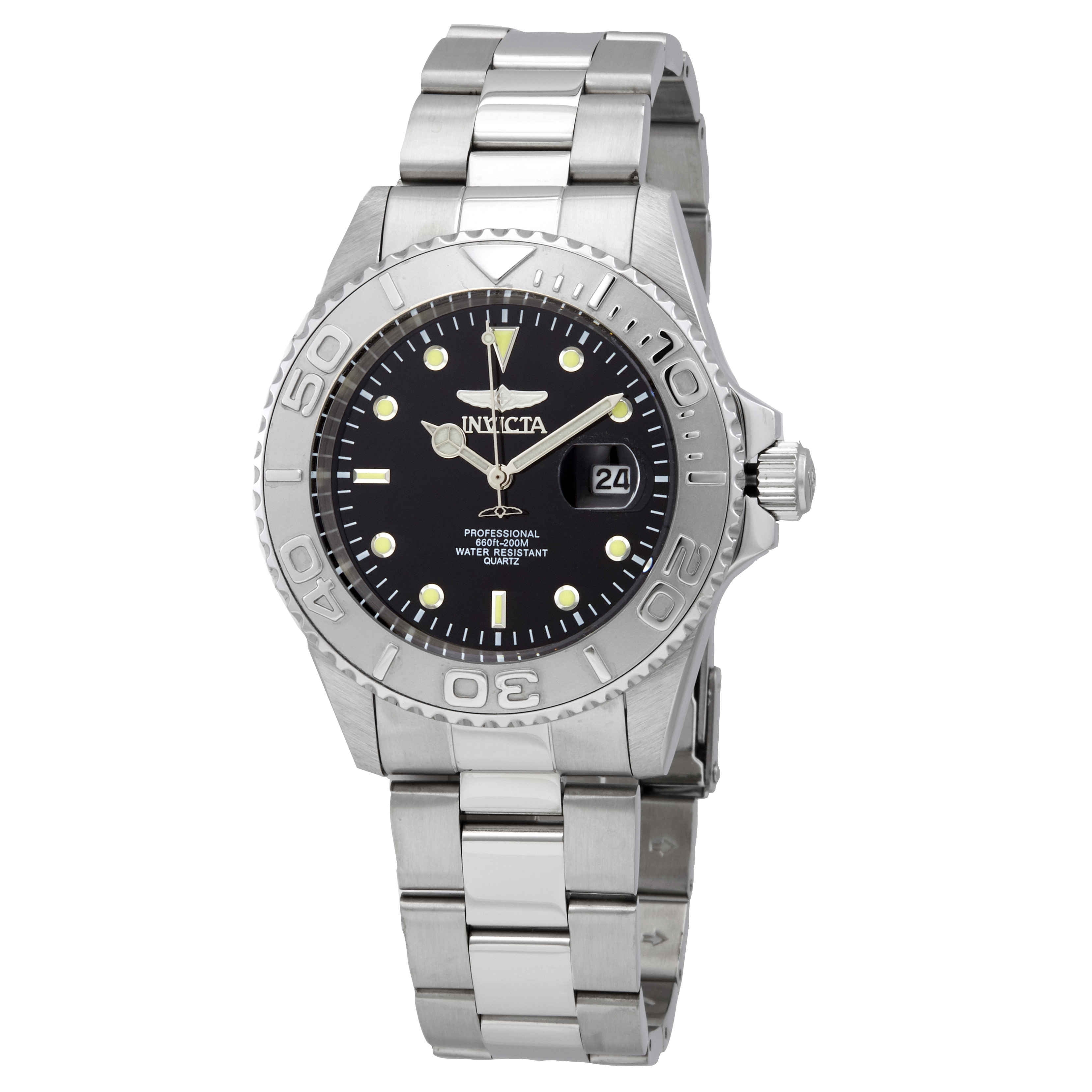 Invicta - Invicta Men's 29944 Pro Diver Quartz 3 Hand Black Dial Watch ...