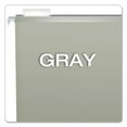 thumbnail image 3 of Colored Reinforced Hanging Folders, Legal Size, 1/5-Cut Tabs, Gray, 25/Box | Bundle of 10 Boxes, 3 of 7
