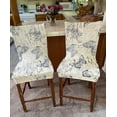 thumbnail image 2 of SHILIU-Stretch Bar Stool Covers Set of 4, Stretch Removable Washable Bar Stool Chair Cover Slipcovers, Counter Stool Bar Chair Covers for Kitchen Pub Dining Room Cafe Furniture(Butterfly), 2 of 4