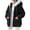 Black, variant on Plus Size Winter Jackets for Women Hooded Double Sided Fleece Zip Up Jacket Coat, Orange S-5XL
