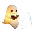 thumbnail image 1 of Lámpara de mesa fantasma con forma de libro, luz de lectura nocturna, figura de resina 3D, iluminación cálida, compacta y portátil para decoración de, 1 of 9