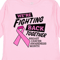 thumbnail image 4 of Inktastic We're Fighting Back Together Breast Cancer Awareness Month Boys or Girls Long Sleeve Toddler T-Shirt, 4 of 5