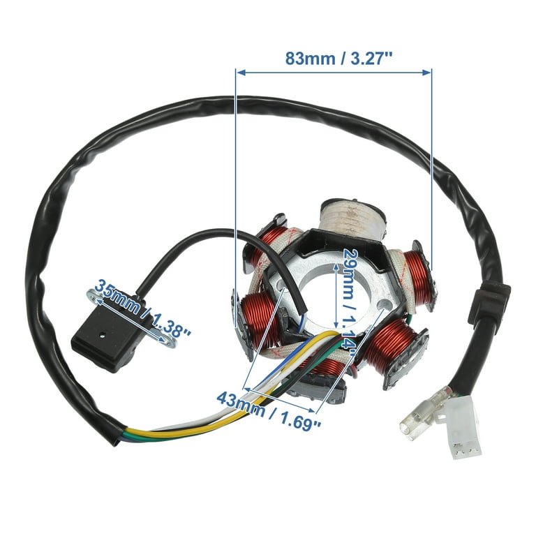 Savior 6 Pole Stator Magneto Coil For GY6 150cc Scooter, Moped, ATV, Go Kart - AC Fired