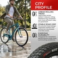 thumbnail image 5 of Fincci 700x35c Bike Tires with Inner Tubes (37-622) Foldable Anti-Puncture for Road, Hybrid, and E-Bikes, Set of 2, 5 of 10