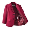thumbnail image 2 of Visaccy 3 Piece Kids Boys' Formal Burgundy Blazer Vest and Pants Dress Suits Set for Party Size 3T, 2 of 5