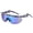 Retro floral water transfer bl, variant on One-Piece Sunglasses for Men and Women, Trendy Irregular Design, PC Frame and Lenses, Non-Polarized, Ideal for Outdoor Sports and Riding