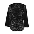 thumbnail image 4 of Women'S Cardigan Women'S Cardigan For Everyday Wear Versatile Loose Fit Plus Size Sun Lace Top Hollow Out Sheer Cardigan For Summer Black Xxxxxl, 4 of 5