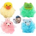 thumbnail image 1 of Esponja de ba?o para ni?os, esponja de ducha de ba?o, esponja de ducha de ba?o de malla de animales lindos para ni?os, adecuada para accesorios de ba?o de ba?o para ni?os LingWen 8390615520645, 1 of 1