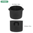 thumbnail image 3 of Uxcell 5 Pack Plant Grow Bags 7 Gallon Grow Bags 300G Thickened Fabric Pots with Handles Plant Garden Grow Pots Black, 3 of 7