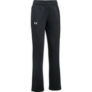 Under Armour 1300267-001: Women's Hustle Black/White Fleece Pants