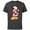 Charcoal, variant on Santa Mickey Mouse Holiday - Short Sleeve Cotton T-Shirt for Adults -Customized-Charcoal