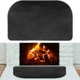 thumbnail image 4 of Fireproof Grill Mat 48x27 Inch Black Floor Covering Carpet Non-Slip Flame Retardant Pad for BBQ Fireplace Wood Stove, 4 of 6