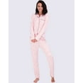 thumbnail image 4 of Real Essentials 4 Piece: Womens Long & Short Sleeve Button Down Pajama Set - Ultra Soft (Available In Plus Size), 4 of 6