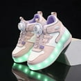 thumbnail image 3 of Kids Roller Skates Light up Shoes with Wheels Shoes LED USB Charging Roller Sneakers for Girls Boys Birthday Christmas Gift, 3 of 12