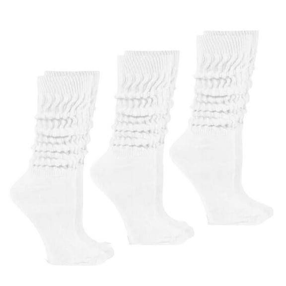 LMTODLFG Thigh High Stockings for Women Candy Colored Pile Stockings for Women Autumn Winter Long Socks Athletic Socks White