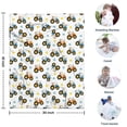 thumbnail image 4 of Cartoon Tractors Stars White Pattern Blanket,Comfortable Soft Lamb Wool Throw Blanket,All Season,Warm Lightweight Blankets for Sofa Bed Couch Living Room Chair,30"x40", 4 of 4