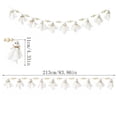 thumbnail image 3 of CaiYueKe Halloween Ghost Bead Garland, Decorative Hanging Ghost Ornaments with Beads for Mantel Wall Shelf Party Home Display, Festive Holiday Decor for Indoor Entryway Living Room Bedroom, 3 of 8