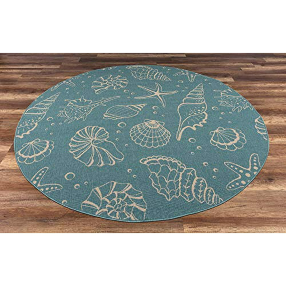 GAD Premium Indoor Outdoor Contemporary Ocean Marine Life Area Rug (6'7