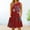 Red, variant on Baqcunre Maxi Dresses for Women 2024 Women's Floral Camouflage Print Spring And Summer Loose Round Neck Suspender Sleeveless Vest Pocket Dress Dresses for Women 2024 Summer Dresses for Women 2024