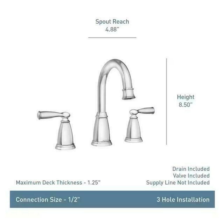 Moen 84947BRB Banbury Two Handle, High Arc Bathroom Faucet