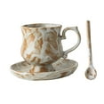 thumbnail image 3 of Taza de té y platillo de cerámica, versátil, novedosa, elegante, juego de tazas de té de para bodas, fiestas de inauguración de casa,, 3 of 7