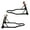 Black, variant on 2 Pcs Universal Motorcycle Stands, Front Rear Wheels Lift Combo with U+L Adjustable Swingarm Spool, Heavy Duty Paddock Stands for Parking, Maintenance, Cleaning, Red
