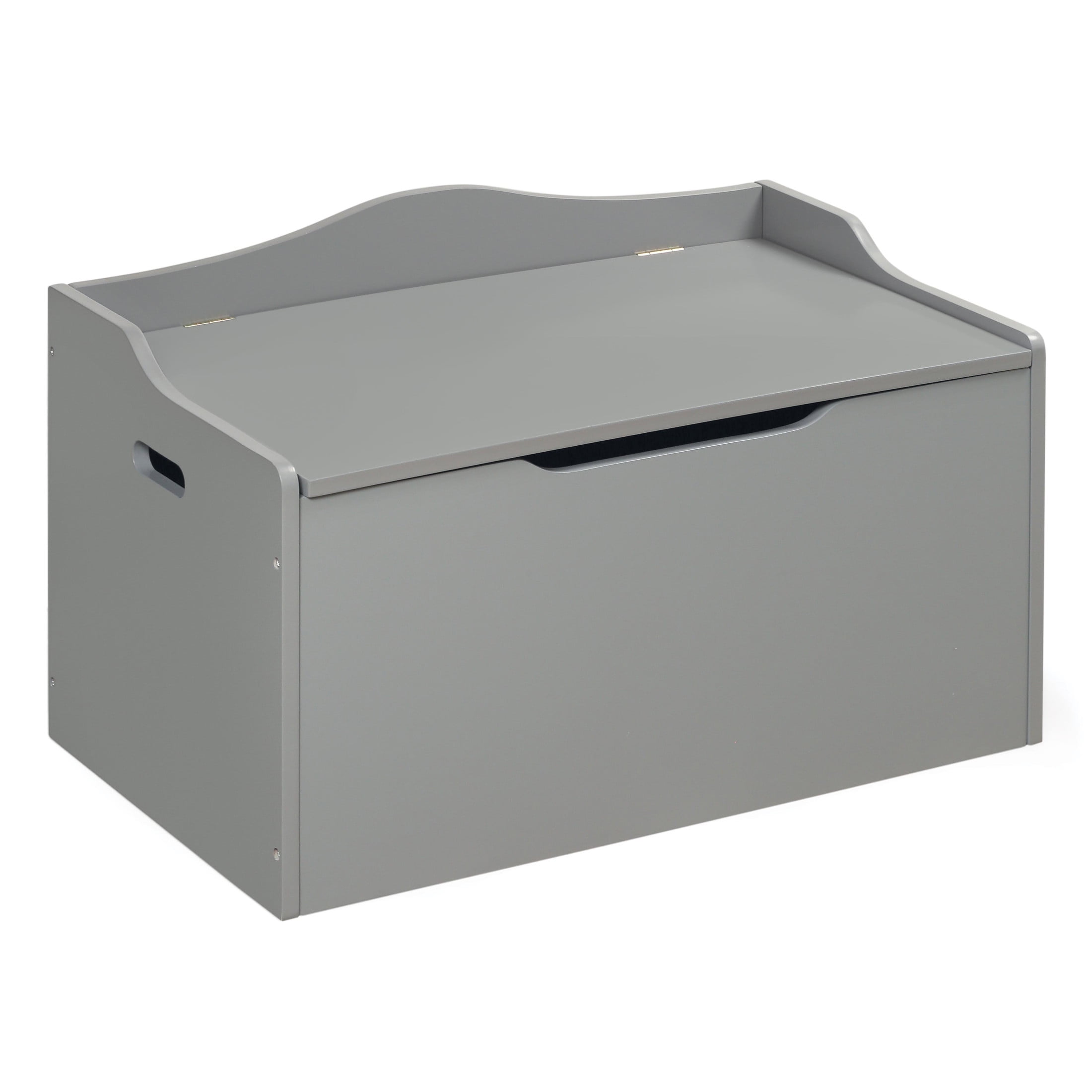 Badger Basket Child's Wooden 25 gal Bench Top Toy Box, Gray