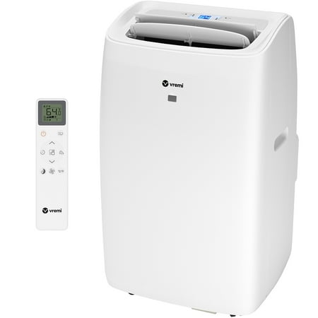 

Vremi 10 400 BTU Portable Air Conditioner with Heat - for Rooms up to 450 Square Feet - Powerful AC Unit with Cooling Fan Wheels Washable Filter Auto Shut Off and LED Display