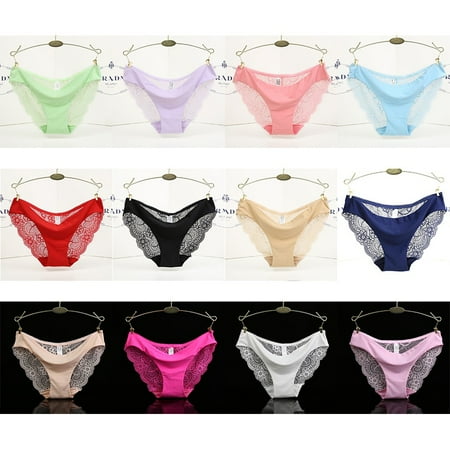 

Women Lace Panties Bikini Lingerie Cotton Knickers Soft Underwear Ladies Briefs