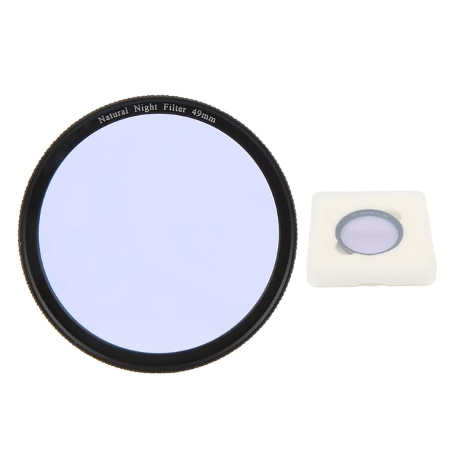 Filtro de noche natural transparente Lightdow, filtro de lente de cámara con reducción de contaminación lumínica para cielo nocturno de 49 mm
