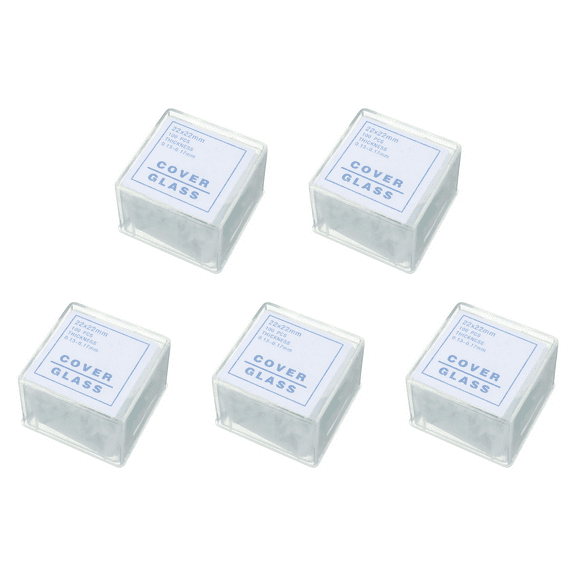 500Pcs Transparent Slides Coverslips Coverslides 22X22mm for Microscope