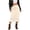 Beige, variant on Wdgfv Womens Silk Satin Midi Skirts Casual Dressy Lace Hem High Waisted A-Line Skirt Elegant Party Outfit